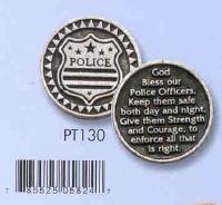 POLICE DEPT POCKET TOKENS DOZEN
